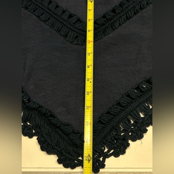 JODIFL Crochet Lace Blue Boho Tunic Top‎ Cover Up Kimono Women’s Small - Picture 9 of 10